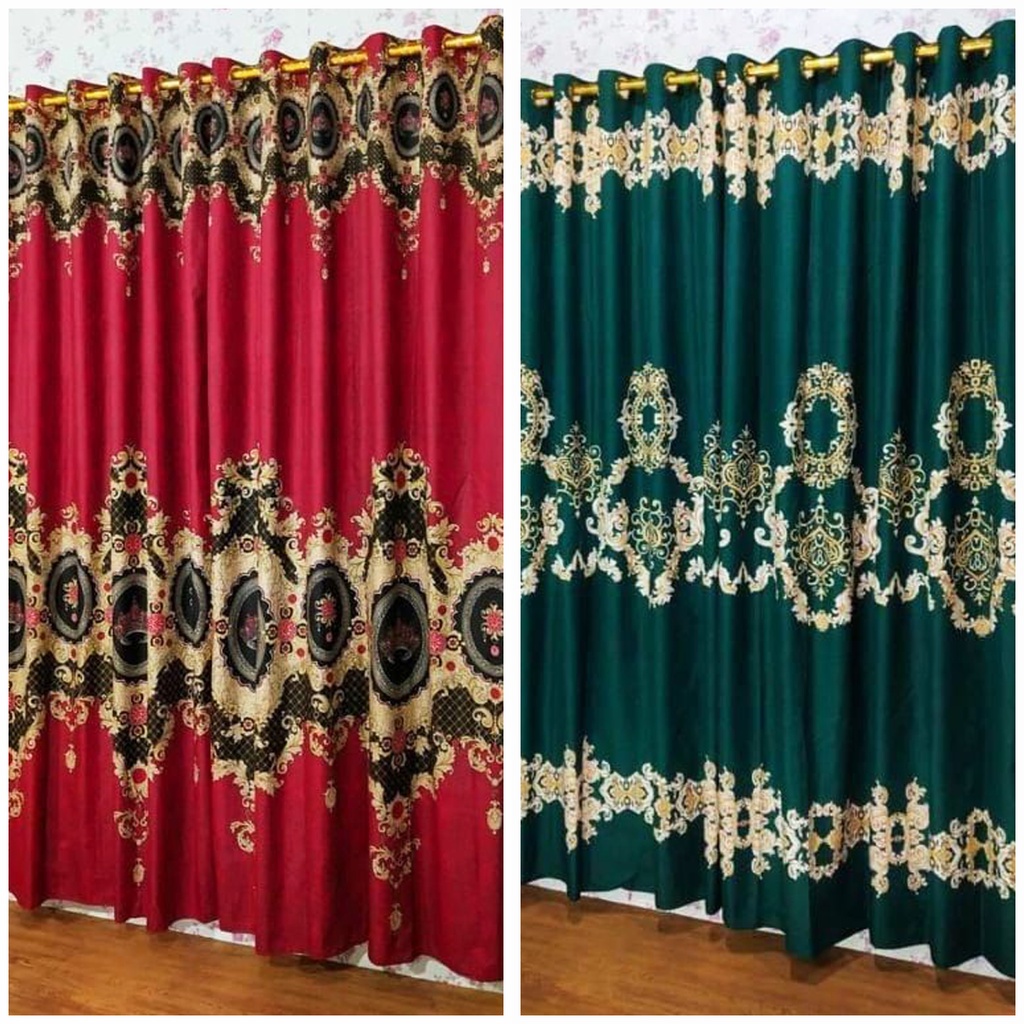 [✅COD] Gorden Hordeng Pintu Dan Jendela 135x220 Aneka Motif Dekorasi Kamar Perlengkapan Rumah