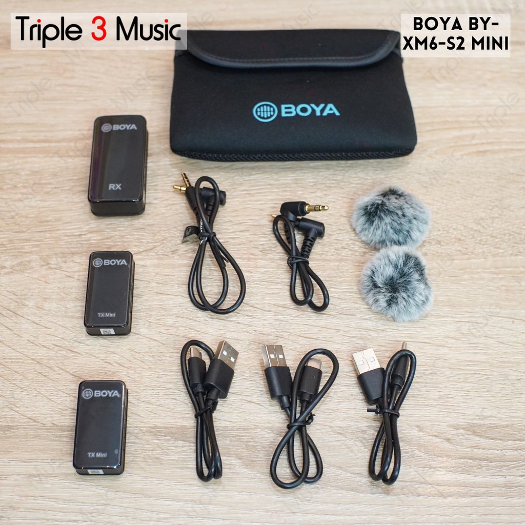 Boya BY XM6 S2 S1 MIC Wireless CLIP ON ORIGINAL