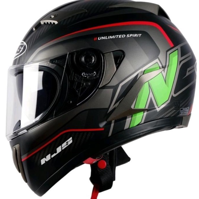 HELM NJS SHADOW MOTIF MOTOGEAR HELM FULLFACE NJS ORIGINAL