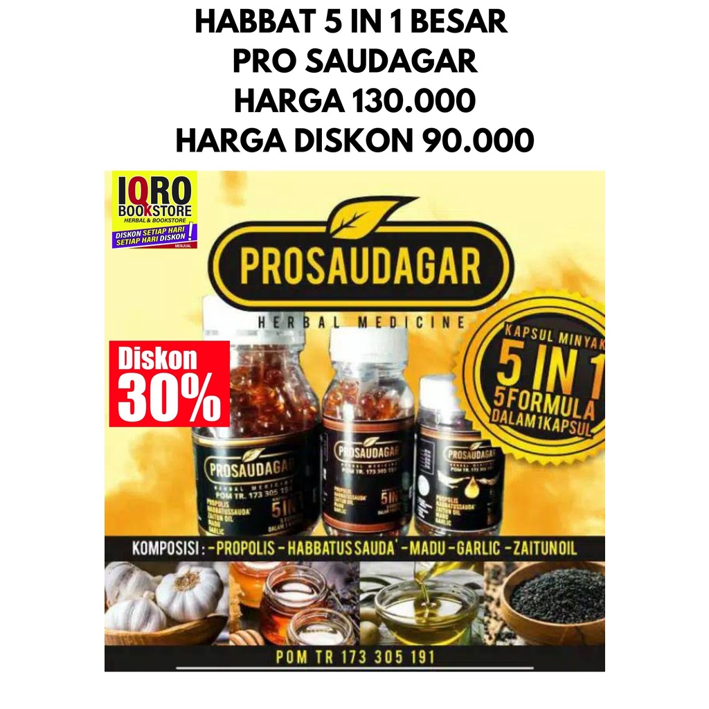 

Habbatussauda PROSAUDAGAR Isi 200 kapsul
