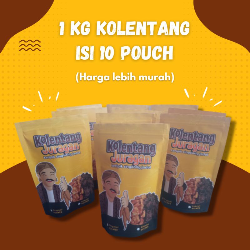 

Khusus 1 kg Kolentang Juragan isi 10 pcs Rasa Original & Cokelat