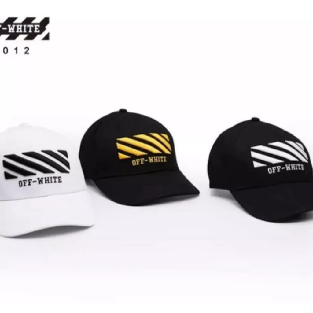 Topi Pria topi baseball cowok OFF WHITE topi fashion Pria Wanita Premium Original New COD