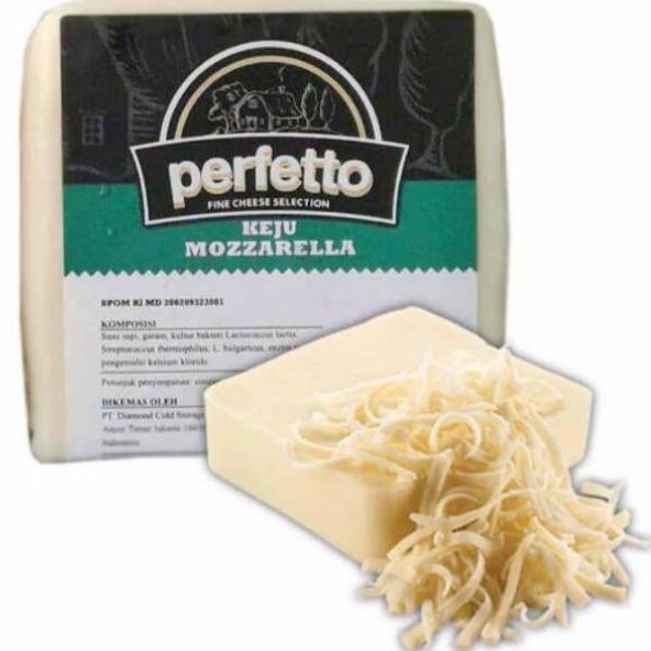 

Stok terbaru MOZZARELLA PERFETTO 50gr 100gr 250gr