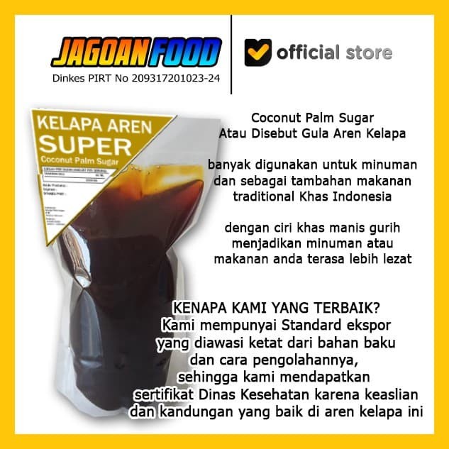 

Gula Kelapa Aren Cair Untuk Cendol Dan Minuman Atau Makanan Lain 1 Lt