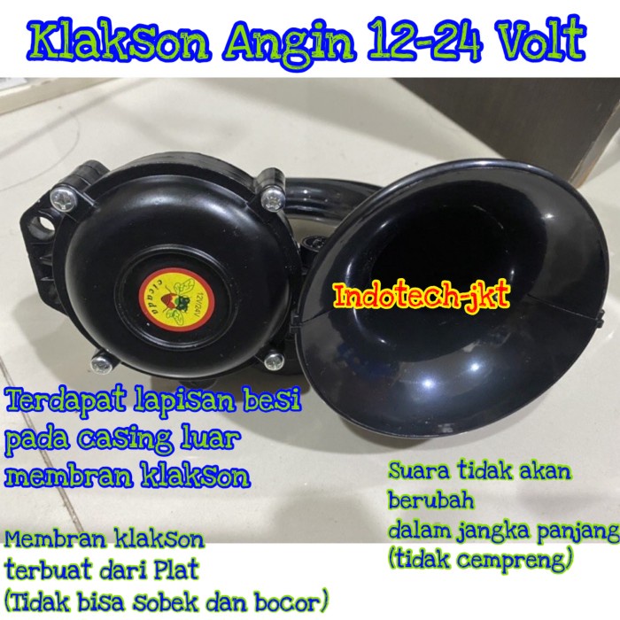 KLAKSON TRUK VOLVO SCANIA KLAKSON ANGIN AIR HORN TRUK 12-24 Volt