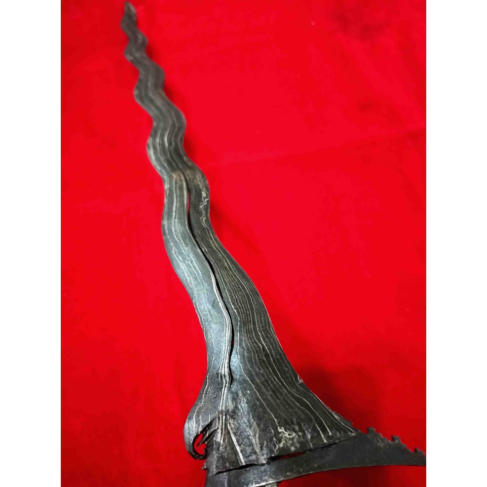 Pusaka Keris Luk 11 Carito Gandu Kamardikan Singkir Antik