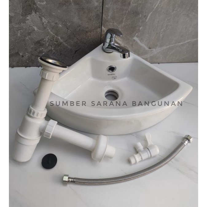 Promo Wastafel Sudut Cuci Tangan / Westafel Kecil WB 2026 Komplit Set