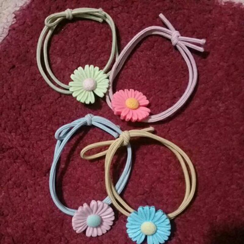 iket rambut korea bunga