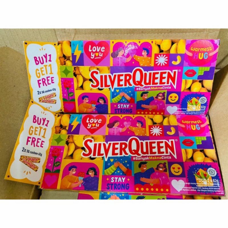 

PROMO Silverqueen Valentine BUY 1 GET 1 58gr (Double)