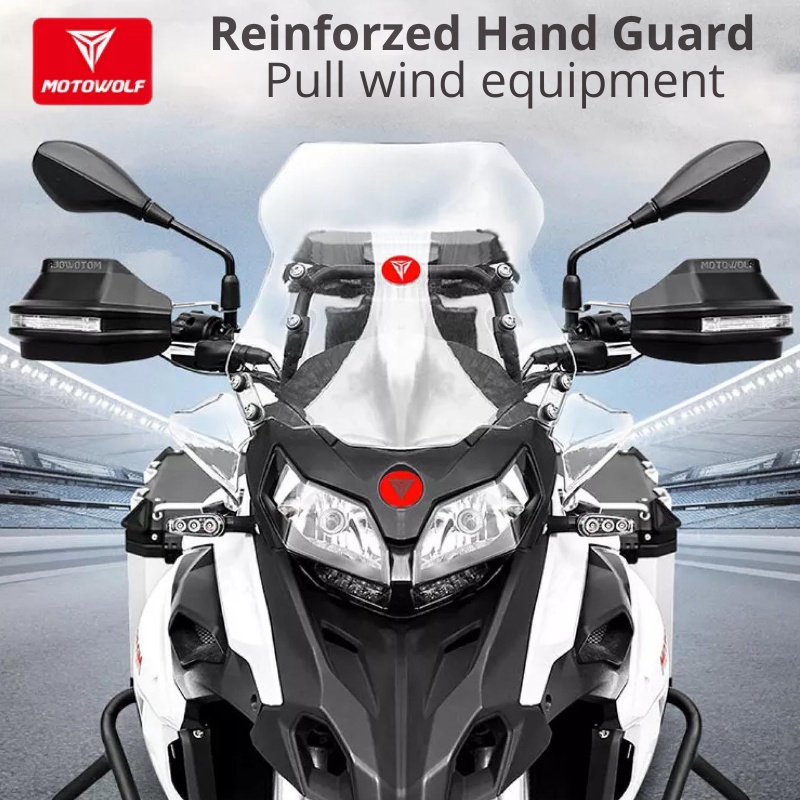 Motowolf Hand Guard Motor Handlebar Protector Stang ProGuard Universal