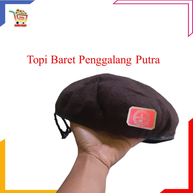 Topi Baret Pramuka Pria Cowok SD SMP