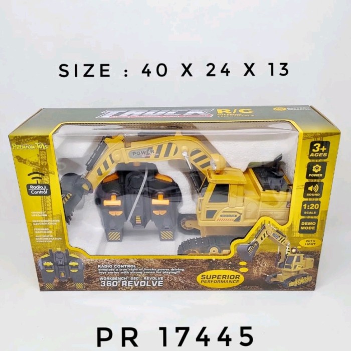 RC TRUCK EXCAVATOR BEKO - MAINAN MOBIL EXCAVATOR RC TERMURAH