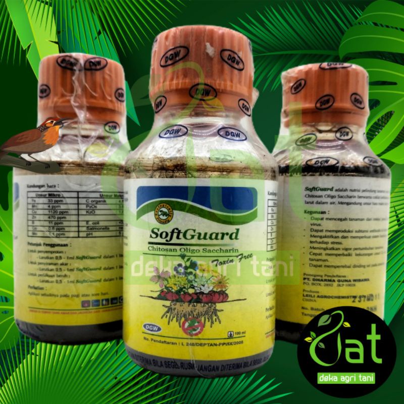 PUPUK SOFTGUARD SOFT GUARD CHITOSAN OLIGO SACCHARIN 100 ML - BAHAN AKTIF : CHITOSAN OLIGO