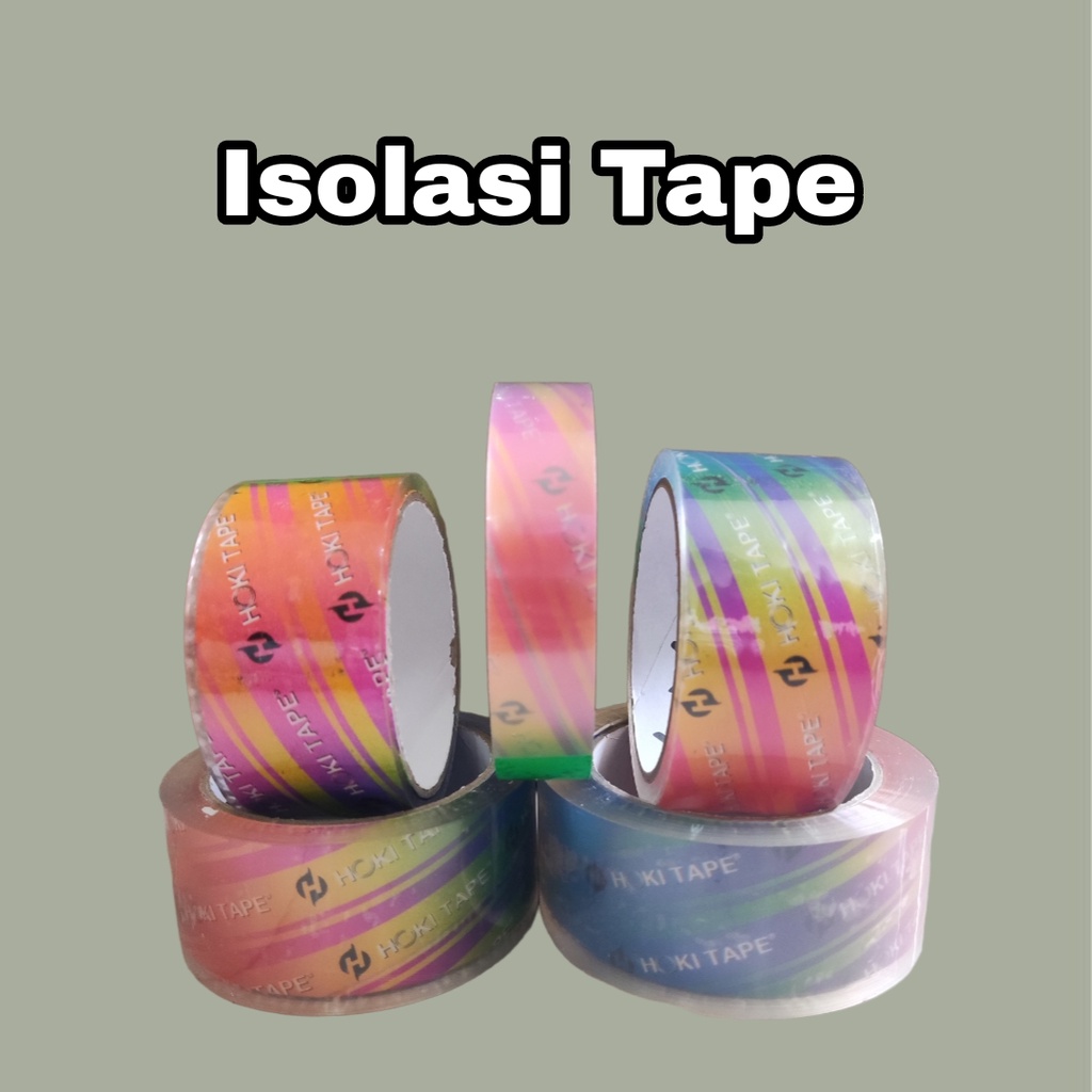 LAKBAN &amp; ISOLASI Super Clear HOKI tape 45mm 30Y s/d 100Y