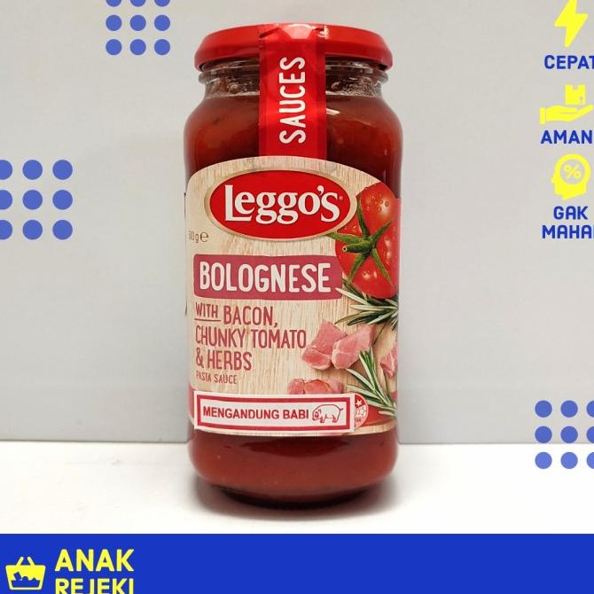 

Leggos Bolognese w/ Bacon Pasta Sauce 500gr - Saus Bolognaise Leggo's