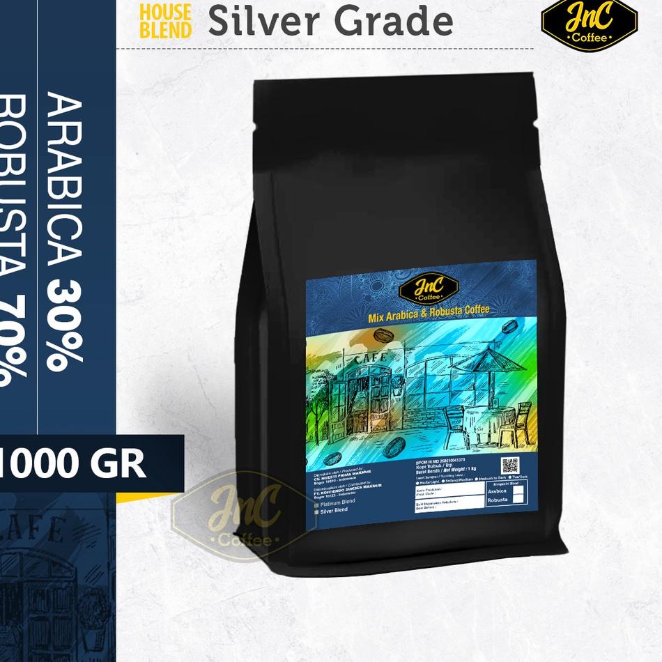 

【flashϟsale】 JnC Silver House Blend 1 KG 30% Arabica 70% Robusta