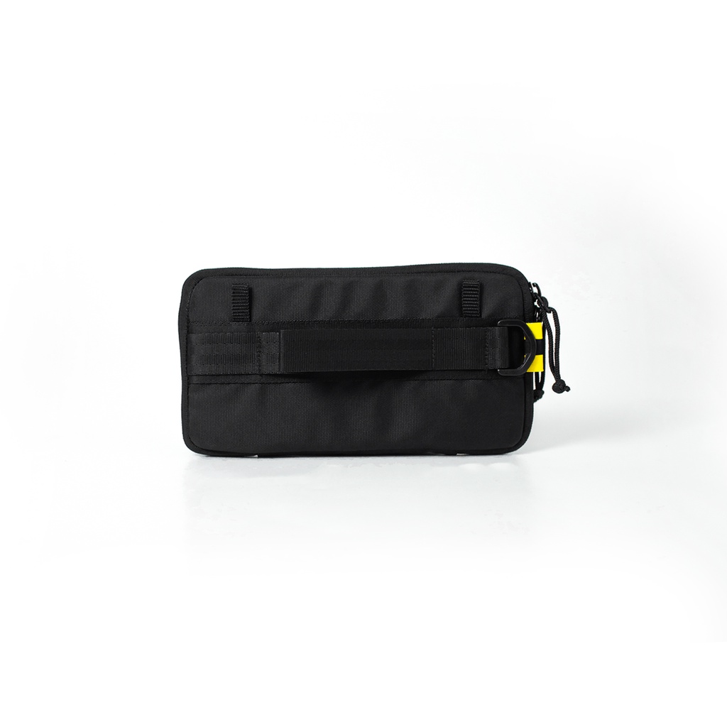 Sidekick Project CASCADE Effluent - Clutch Pria Warna Hitam Multifungsi (Hand Bag + Sling Bag + Hanging Bag)