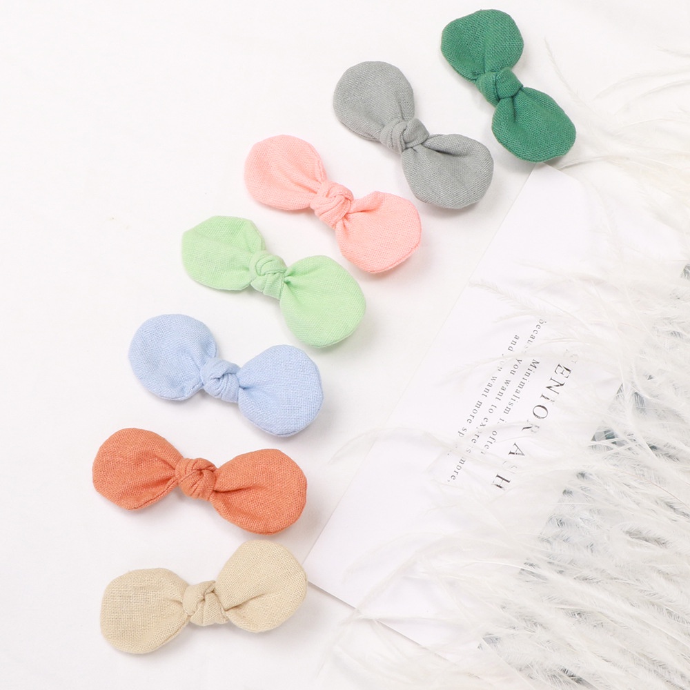 JEPIT RAMBUT PITA ANAK MODEL RIBBON KNOT BOW JEPITAN PONI RETRO GIRL BAYI BABY CUTE GIRLY KAIN WARNA SOFT PASTEL LEMBUT HAIR CLIP PIN HAIRCLIP HAIRPIN PEREMPUAN LINEN COTTON KATUN