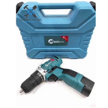 Mesin Bor Tangan BATERAI 10mm 18Volt SH189 MAILTANK / Impact Drill CORDLESS Bor Tangan Besi 10 mm Kayu Beton 18V SH 189 MAILTANK