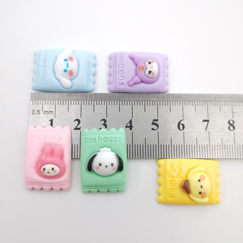 (5 PCS) RESIN SANRIO BENTUK PERMEN / PERMEN  CINNAMMOROLL/ KUROMI/ MELODY