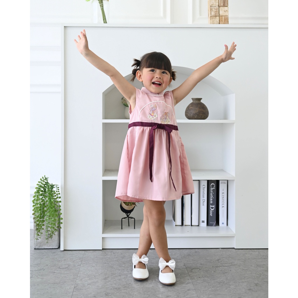 MEILIN DRESS | Dress Anak Perempuan | Baju Pesta Anak Perempuan | Dress Bordir Anak