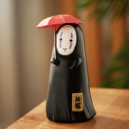 Celengan Spirited Away No Face Man Piggy Bank Resin Figure Kaonashi