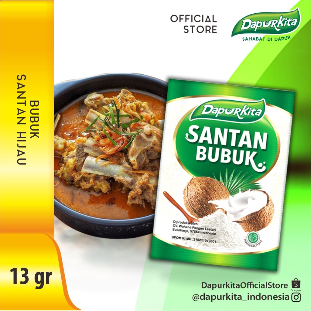 

BUBUK SANTAN HIJAU DAPURKITA 1 Renceng @10 Sachet