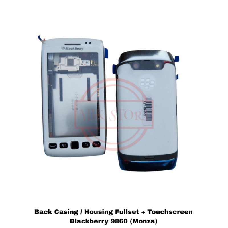 BACK CASING HOUSING FULLSET + TOUCHSCREEN BLACKBERRY 9860 BB MONZA KESING BACKDOOR