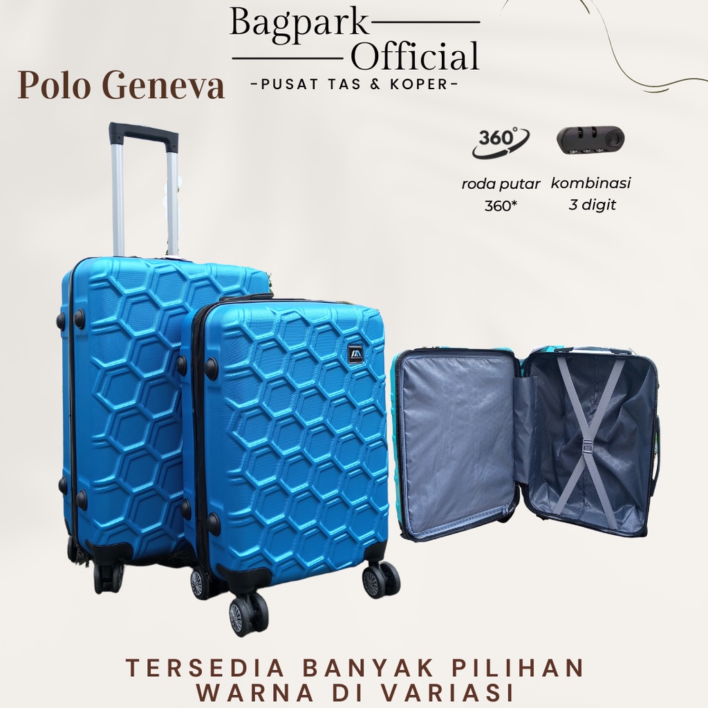 Koper Fiber Polo Geneva 24 Inch / Koper Cabin Size / Koper Import  / Koper Murah / Koper Traveling