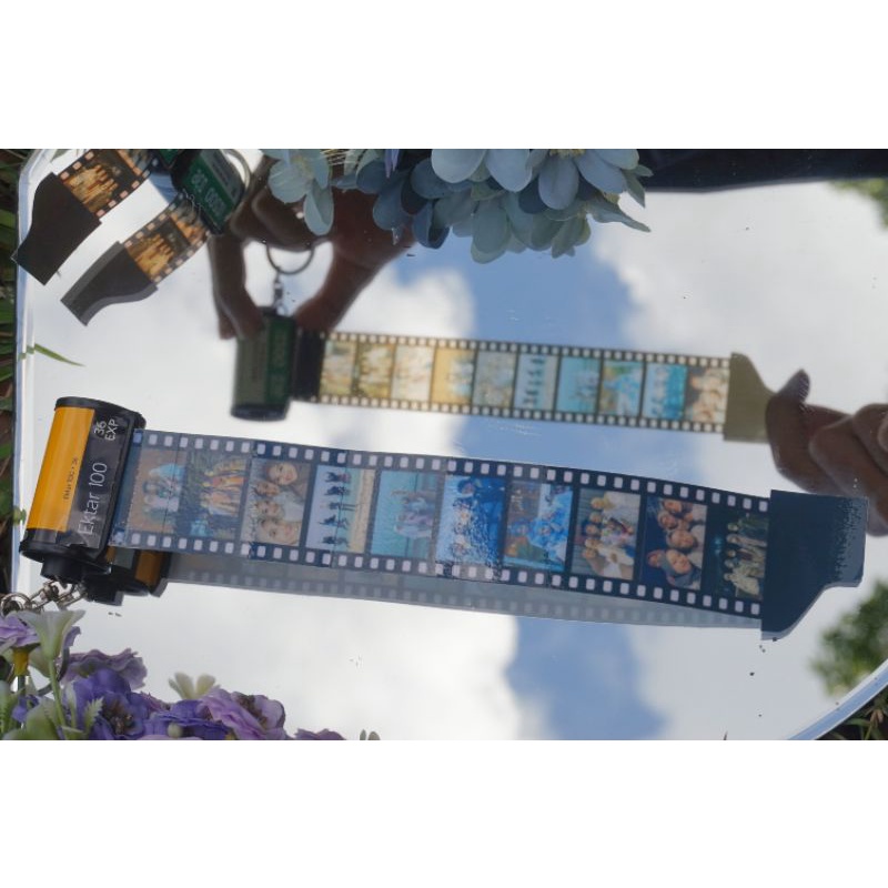 Custom Roll Film Keychain Premium Tahan Air Free Box/ Gantungan kunci roll film waterproof dengan pa