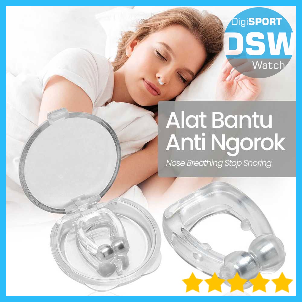 Alat Bantu Anti Ngorok Magnet Jepit Hidung Mengurangi Tidur Mendengkur