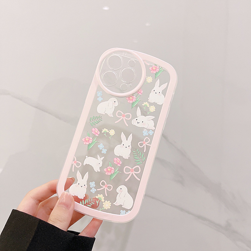 Three Rabbits Case Untuk Redmi Note 11S 11 Pro Redmi 10C 10A 9C 9T 9A Note10 5G Note 10S Note9 Note8 Note 8 Pro Note7 Poco M3 X3 Pro NFC Cute Lembut Silicone Phone Case Cover