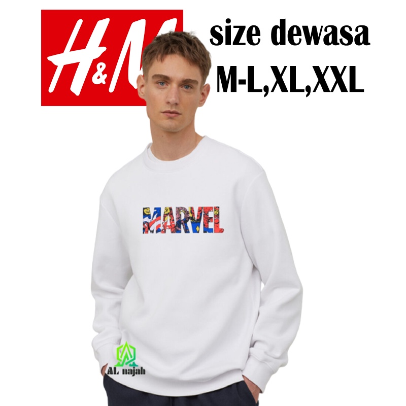 sweater hoodie marvel full print unisex premium pria wanita redy all size M L XL XXL