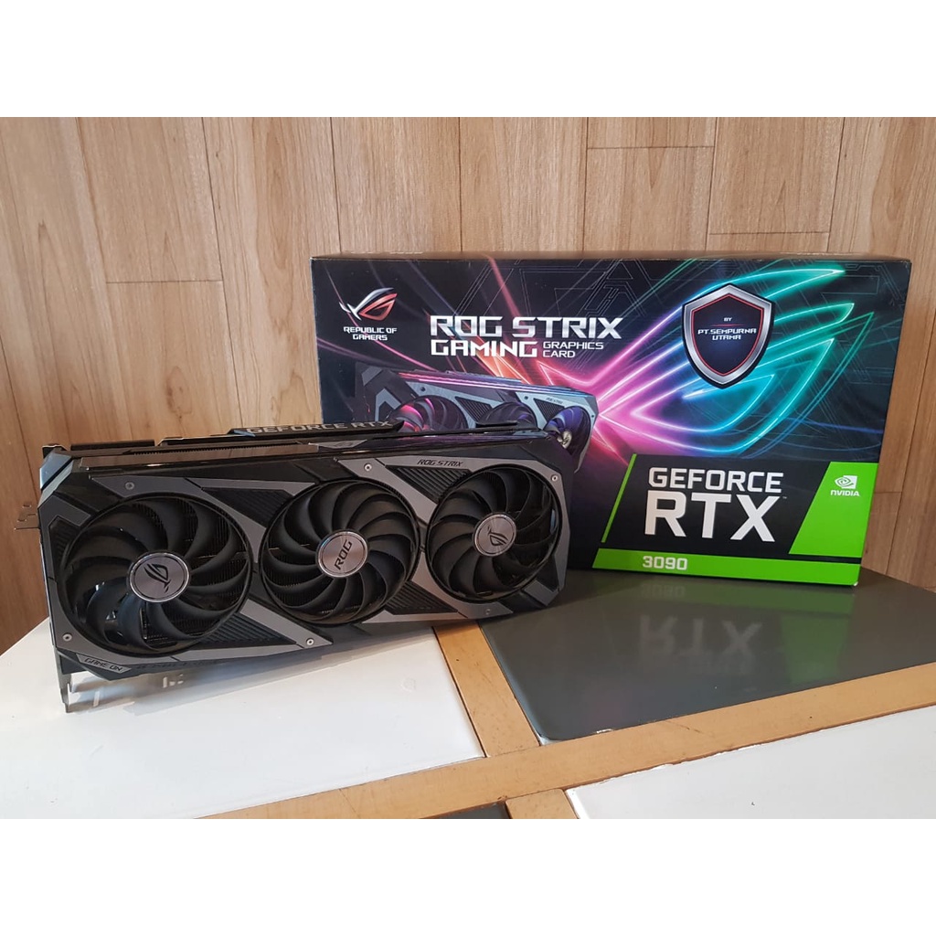 VGA ASUS ROG STRIX OC NVIDIA GeForce RTX 3090 24GB GDDR6X GAMING 2I2S BLACK
