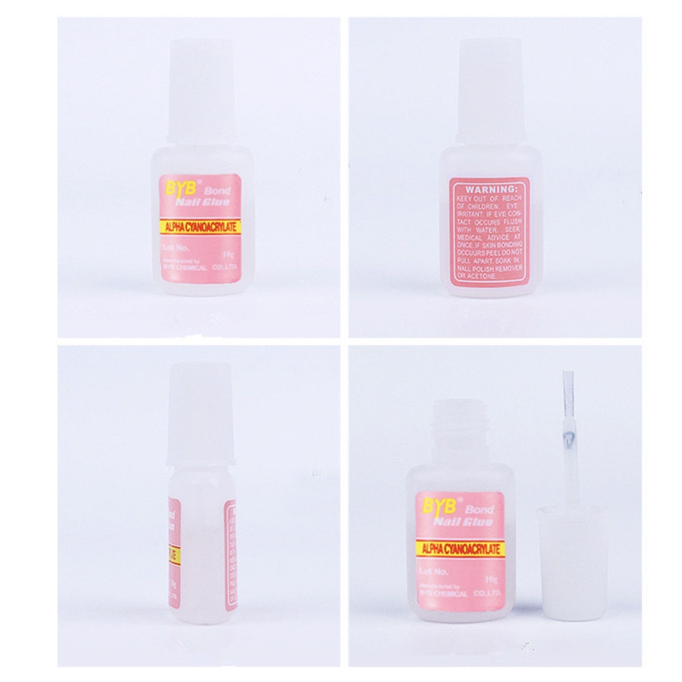 BYB Lem Kuku Cair / Nail Glue for nail / Lem aksesoris kuku / Lem kuku Palsu / Fake nail Glue KU050
