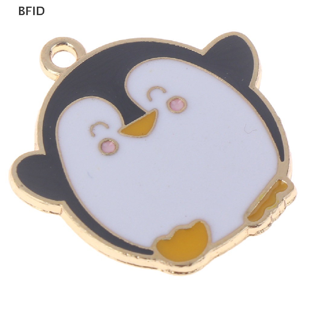 [BFID] 10pcs/set charm enamel ch Pinguin Kartun Untuk Membuat Perhiasan Liontin [ID]