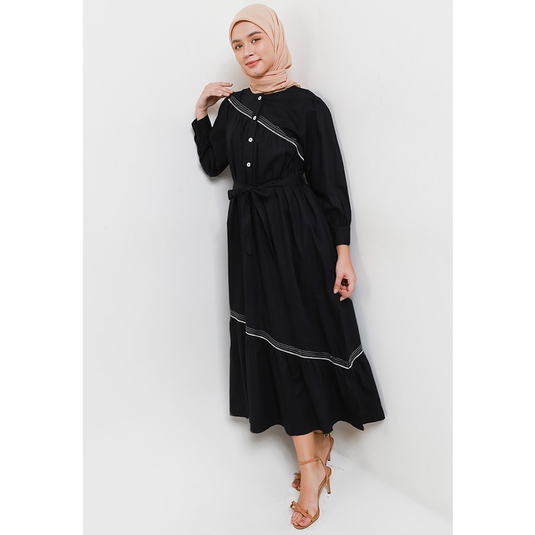 MFMW Athalita Dress Gamis Hitam