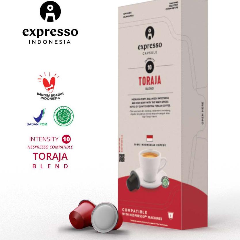 

◄ Expresso Indonesia - Reguler Capsule - Nespresso Compatible - Toraja Blend ♖