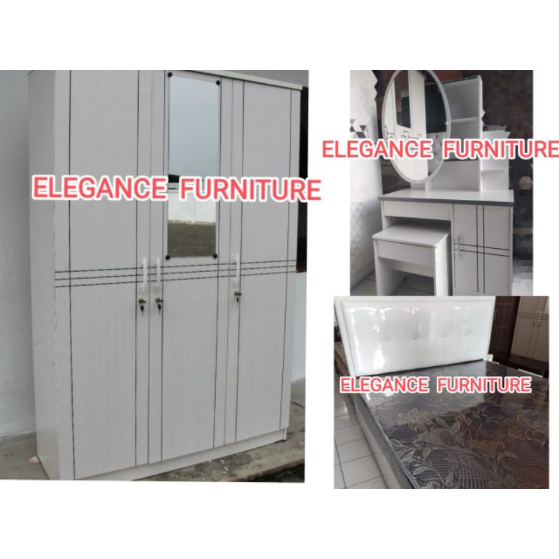 PROMO Paket Isi Kamar Set Lemari Meja Rias Springbed Pekanbaru saja