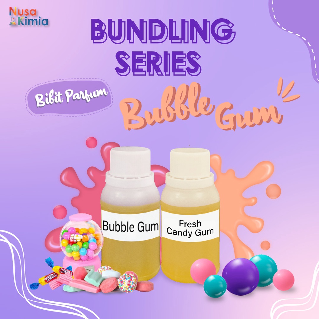Bundling Bibit Parfum Bubble Gum Series - 2 Varian Bubble Gum 100 ml
