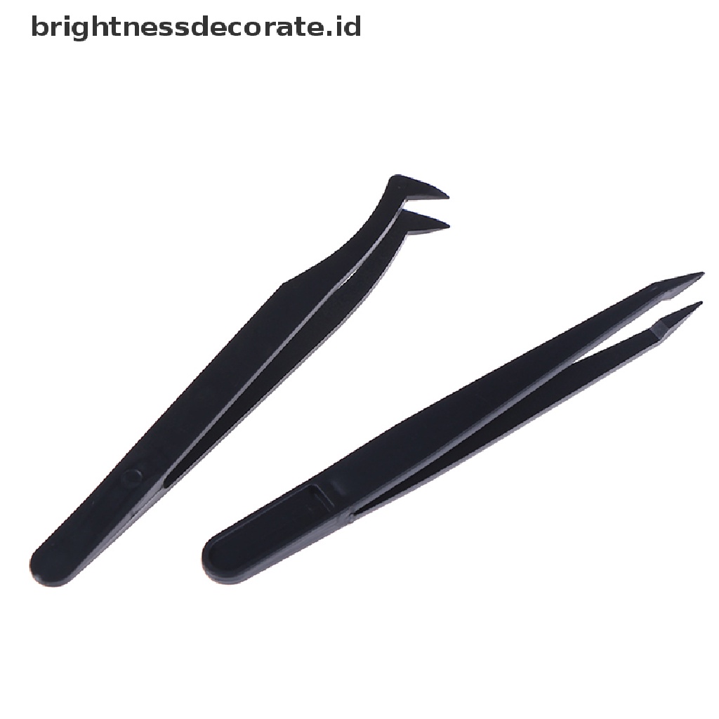 [Birth] Curved Straight Tip Forceps Diamond Paing Pinset Petik Plastik [ID]