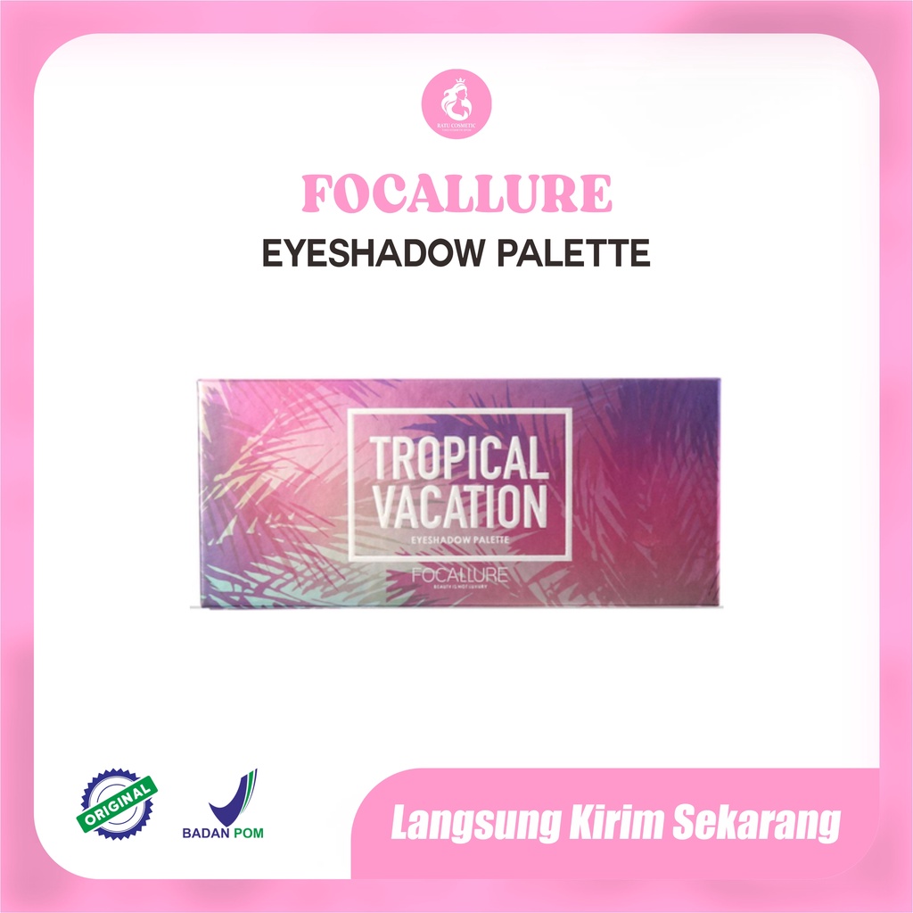 Focallure Tropical Vacation Eyershadow palette| Beauty Is Not Luxury|FA49