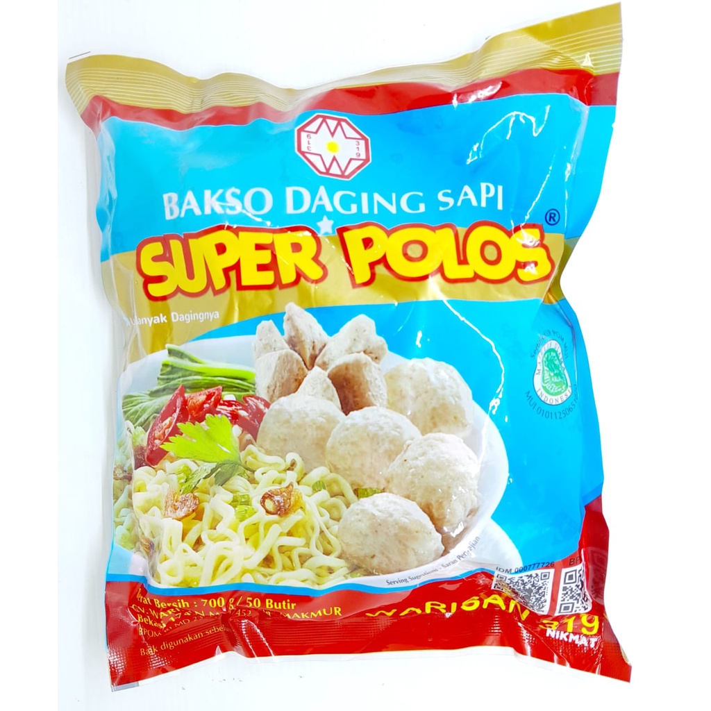 

BAKSO SAPI WARISAN SUPER POLOS 700GR (ISI 50 PCS)