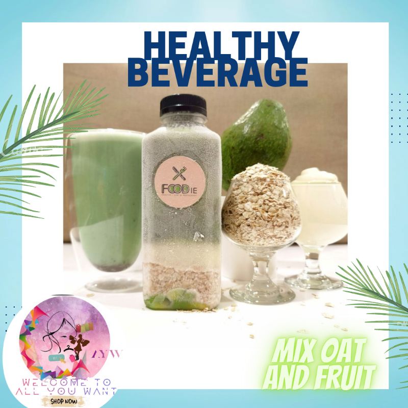 

Healthy avocado oat mix shake/ minuman sehat protein/ minuman fiber sehat
