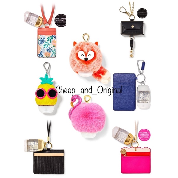 Holder PocketBac Fox Pom / Pineapple Cool / Pink Zipper ID Card / Black Lanyard ID Card / Navy ID Ca