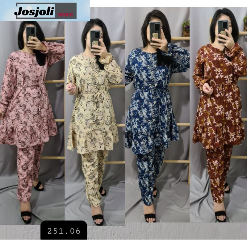 JOSJOLI_STORE/Setcel Tunik/Stelan 251 06 Tunik Wanita Dewasa/Busui