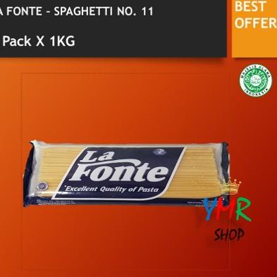 

NIS164 La Fonte Pasta Spaghetti No.11 1kg Spagetti Spagetti Spageti Instant 1 kg 1000Gram Bogasari <>