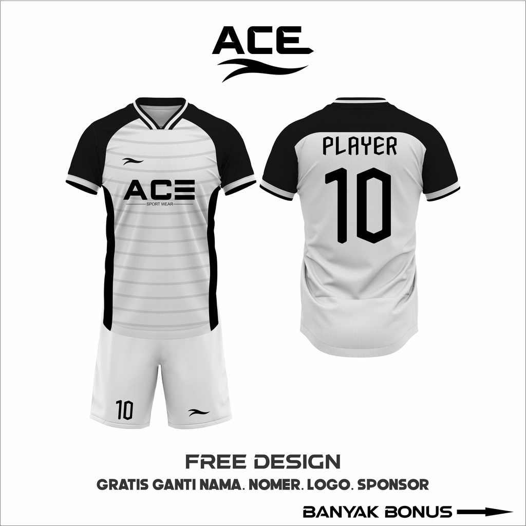 Jual Jersey Futsal Full Printing Motif Hitam Putih Bisa Custom Shopee Indonesia