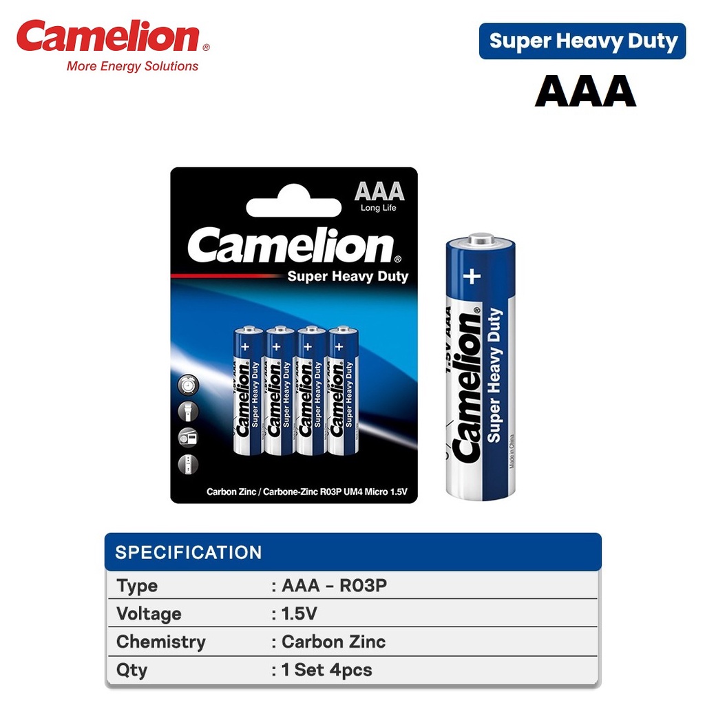 Baterai Camelion AAA Super heavy duty isi 4pcs