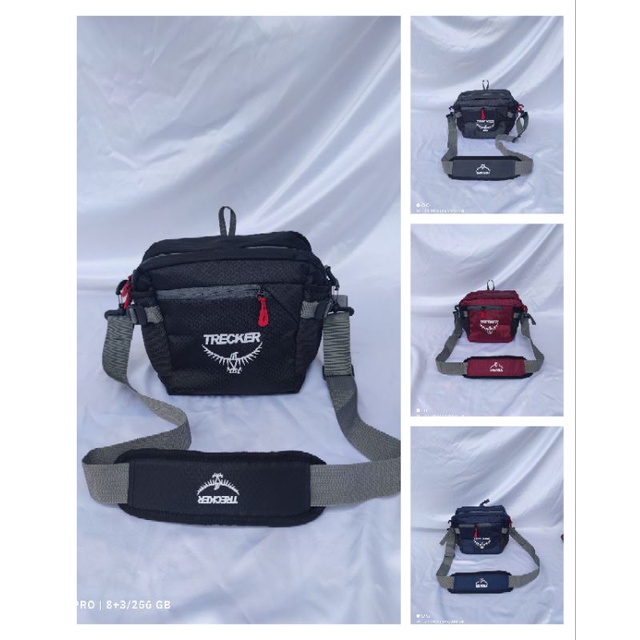 4 Warna Tas Selempang Camera Tracker Anti air # Tas Slingbag Pria Bantalan Pundak